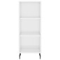 vidaXL Aparador alto madera contrachapada blanco brillo 34,5x34x180 cm vidaXL Aparador alto madera contrachapada blanco brillo 34,5x34x180 cm