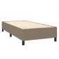 vidaXL Cama box spring con colchón tela gris taupe 80x200 cm vidaXL Cama box spring con colchón tela gris taupe 80x200 cm