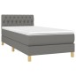 vidaXL Cama box spring con colchón y LED tela gris oscuro 100x200 cm vidaXL Cama box spring con colchón y LED tela gris oscuro 100x200 cm