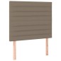 vidaXL Cama box spring colchón y luces LED gris taupe 80x200 cm vidaXL Cama box spring colchón y luces LED gris taupe 80x200 cm