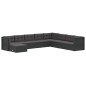 vidaXL Set de muebles de jardín 9 pzas y cojines ratán sintético negro vidaXL Set de muebles de jardín 9 pzas y cojines ratán sintético negro