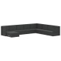 vidaXL Set de muebles de jardín 9 pzas y cojines ratán sintético negro vidaXL Set de muebles de jardín 9 pzas y cojines ratán sintético negro