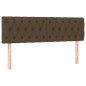 vidaXL Cama box spring con colchón tela marrón oscuro 140x190 cm vidaXL Cama box spring con colchón tela marrón oscuro 140x190 cm