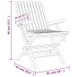 vidaXL Juego de comedor para jardín 5 piezas madera maciza de teca vidaXL Juego de comedor para jardín 5 piezas madera maciza de teca