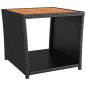 vidaXL Juego salón jardín 3 pzas madera acacia ratán sintético negro vidaXL Juego salón jardín 3 pzas madera acacia ratán sintético negro