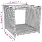 vidaXL Juego salón jardín 3 pzas madera acacia ratán sintético negro vidaXL Juego salón jardín 3 pzas madera acacia ratán sintético negro