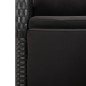 vidaXL Set de muebles jardín 5 pzas con cojines ratán sintético negro vidaXL Set de muebles jardín 5 pzas con cojines ratán sintético negro