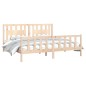 vidaXL Estructura de cama con cabecero madera maciza de pino 180x200cm vidaXL Estructura de cama con cabecero madera maciza de pino 180x200cm