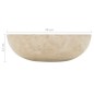vidaXL Mueble tocador madera teca maciza con lavabos de mármol crema vidaXL Mueble tocador madera teca maciza con lavabos de mármol crema