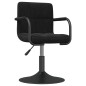 vidaXL Silla de comedor de terciopelo negro vidaXL Silla de comedor de terciopelo negro