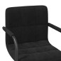 vidaXL Silla de comedor de terciopelo negro vidaXL Silla de comedor de terciopelo negro