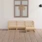 vidaXL Juego de muebles de jardín 4 piezas madera maciza de pino vidaXL Juego de muebles de jardín 4 piezas madera maciza de pino