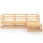 vidaXL Juego de muebles de jardín 4 piezas madera maciza de pino vidaXL Juego de muebles de jardín 4 piezas madera maciza de pino