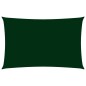 vidaXL Toldo de vela rectangular tela Oxford verde oscuro 2x5 m