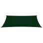 vidaXL Toldo de vela rectangular tela Oxford verde oscuro 2x5 m