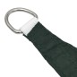 vidaXL Toldo de vela rectangular tela Oxford verde oscuro 2x5 m