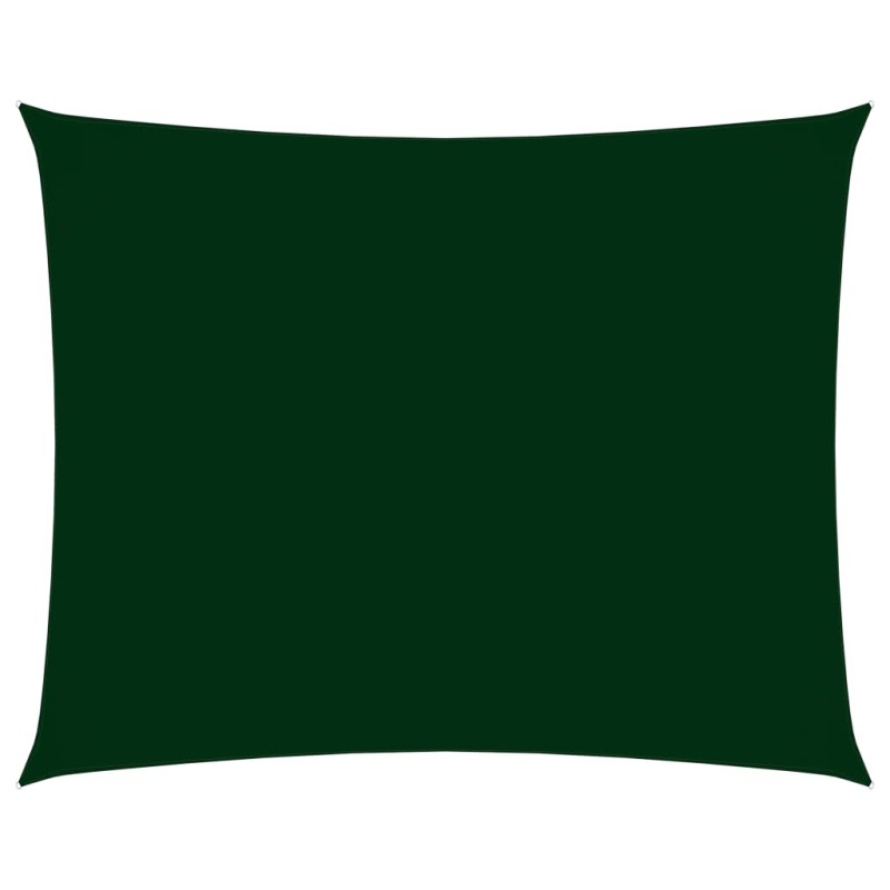 vidaXL Toldo de vela rectangular tela Oxford verde oscuro 4x5 m vidaXL Toldo de vela rectangular tela Oxford verde oscuro 4x5 m