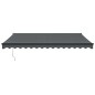 vidaXL Toldo retráctil aluminio y tela gris antracita 4x3 m vidaXL Toldo retráctil aluminio y tela gris antracita 4x3 m