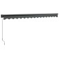 vidaXL Toldo retráctil aluminio y tela gris antracita 4x3 m vidaXL Toldo retráctil aluminio y tela gris antracita 4x3 m