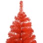 vidaXL Árbol de Navidad preiluminado con luces y bolas rojo 180 cm vidaXL Árbol de Navidad preiluminado con luces y bolas rojo 180 cm