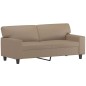 vidaXL Juego de sofás 2 piezas cuero sintético capuchino vidaXL Juego de sofás 2 piezas cuero sintético capuchino