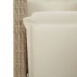 vidaXL Set comedor de jardín 5 pzas con cojines ratán sintético beige vidaXL Set comedor de jardín 5 pzas con cojines ratán sintético beige