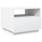vidaXL Mesa de centro con luces LED blanco 50x49x40 cm vidaXL Mesa de centro con luces LED blanco 50x49x40 cm