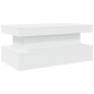 vidaXL Mesa de centro con luces LED blanco 90x50x40 cm vidaXL Mesa de centro con luces LED blanco 90x50x40 cm