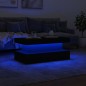 vidaXL Mesa de centro con luces LED blanco 90x50x40 cm vidaXL Mesa de centro con luces LED blanco 90x50x40 cm