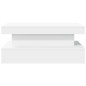 vidaXL Mesa de centro con luces LED blanco 90x50x40 cm vidaXL Mesa de centro con luces LED blanco 90x50x40 cm