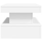 vidaXL Mesa de centro con luces LED blanco 90x50x40 cm vidaXL Mesa de centro con luces LED blanco 90x50x40 cm