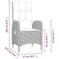 vidaXL Set de comedor de jardín 7 pzas y cojines ratán sintético negro vidaXL Set de comedor de jardín 7 pzas y cojines ratán sintético negro