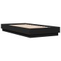 vidaXL Estructura de cama madera de ingeniería negra 90x190 cm vidaXL Estructura de cama madera de ingeniería negra 90x190 cm