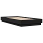vidaXL Estructura de cama madera de ingeniería negra 90x190 cm vidaXL Estructura de cama madera de ingeniería negra 90x190 cm