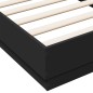 vidaXL Estructura de cama madera de ingeniería negra 90x190 cm vidaXL Estructura de cama madera de ingeniería negra 90x190 cm