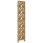 vidaXL Biombo separador de 4 paneles madera maciza paulownia marrón vidaXL Biombo separador de 4 paneles madera maciza paulownia marrón
