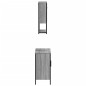 vidaXL Set de muebles de baño 2 pzas madera contrachapada gris sonoma