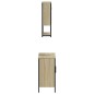 vidaXL Set de muebles de baño 2 pzas madera contrachapada roble Sonoma