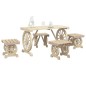 vidaXL Juego de comedor de jardín 5 piezas madera maciza de abeto vidaXL Juego de comedor de jardín 5 piezas madera maciza de abeto