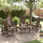 vidaXL Sillones de jardín Adirondack 4 uds madera maciza de abeto vidaXL Sillones de jardín Adirondack 4 uds madera maciza de abeto