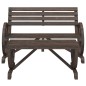 vidaXL Juego de muebles de jardín 4 piezas madera maciza de abeto vidaXL Juego de muebles de jardín 4 piezas madera maciza de abeto
