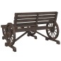 vidaXL Juego de muebles de jardín 4 piezas madera maciza de abeto vidaXL Juego de muebles de jardín 4 piezas madera maciza de abeto