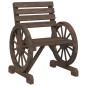 vidaXL Juego de muebles de jardín 4 piezas madera maciza de abeto vidaXL Juego de muebles de jardín 4 piezas madera maciza de abeto