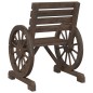 vidaXL Juego de muebles de jardín 4 piezas madera maciza de abeto vidaXL Juego de muebles de jardín 4 piezas madera maciza de abeto