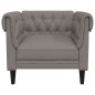 vidaXL Sillón Chesterfield de tela gris taupé vidaXL Sillón Chesterfield de tela gris taupé