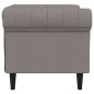 vidaXL Sillón Chesterfield de tela gris taupé vidaXL Sillón Chesterfield de tela gris taupé