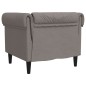 vidaXL Sillón Chesterfield de tela gris taupé vidaXL Sillón Chesterfield de tela gris taupé