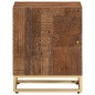 vidaXL Mesita de noche madera maciza de mango y hierro 40x30x50 cm vidaXL Mesita de noche madera maciza de mango y hierro 40x30x50 cm