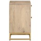vidaXL Mesita de noche madera maciza de mango y hierro 40x30x50 cm vidaXL Mesita de noche madera maciza de mango y hierro 40x30x50 cm