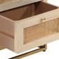 vidaXL Mesita de noche madera maciza de mango y hierro 40x30x50 cm vidaXL Mesita de noche madera maciza de mango y hierro 40x30x50 cm